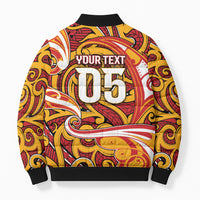Custom Aotearoa Waikato Tainui Bomber Puffer Jacket Maori Tribal Pattern Koru Motif DT05 - Polynesian Pride
