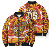 Custom Aotearoa Waikato Tainui Bomber Puffer Jacket Maori Tribal Pattern Koru Motif DT05 - Polynesian Pride