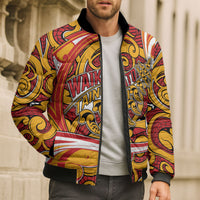 Custom Aotearoa Waikato Tainui Bomber Puffer Jacket Maori Tribal Pattern Koru Motif DT05 - Polynesian Pride