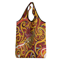 Aotearoa Waikato Tainui Grocery Bag Maori Tribal Pattern Koru Motif DT05 - Polynesian Pride