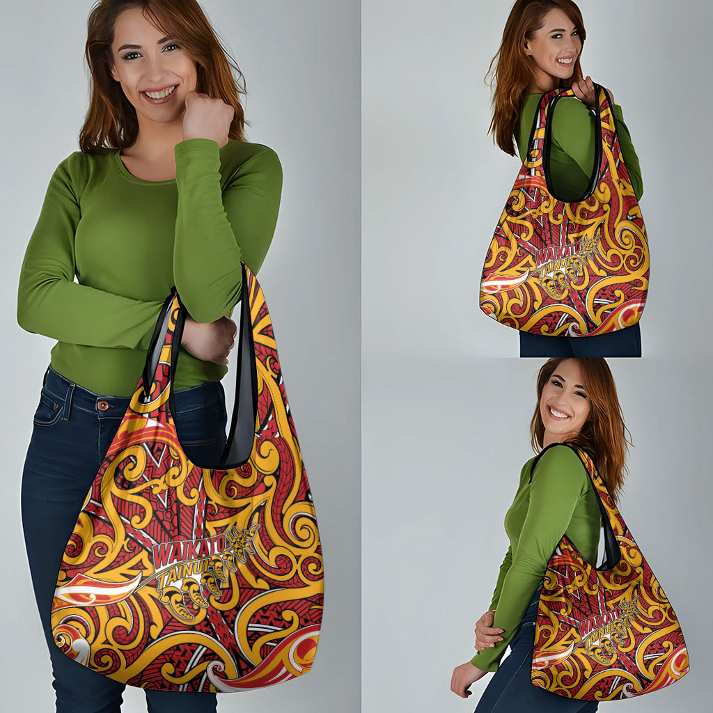 Aotearoa Waikato Tainui Grocery Bag Maori Tribal Pattern Koru Motif DT05 - Polynesian Pride