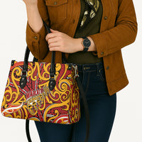 Aotearoa Waikato Tainui Leather Bag Maori Tribal Pattern Koru Motif DT05 - Polynesian Pride