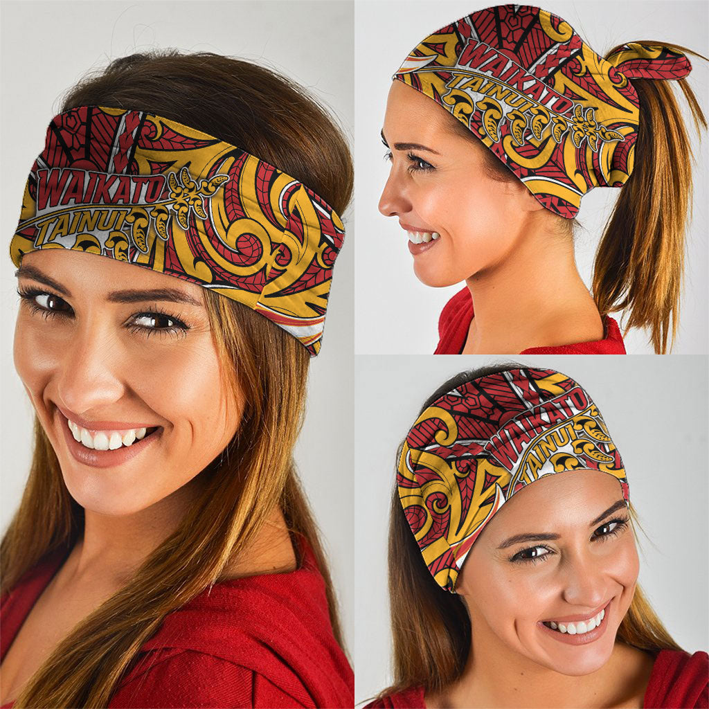 Aotearoa Waikato Tainui Neck Gaiter Maori Tribal Pattern Koru Motif DT05 - Polynesian Pride