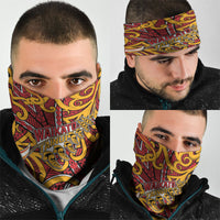 Aotearoa Waikato Tainui Neck Gaiter Maori Tribal Pattern Koru Motif DT05 - Polynesian Pride