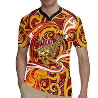 Custom Aotearoa Waikato Tainui Rugby Jersey Maori Tribal Pattern Koru Motif DT05 - Polynesian Pride