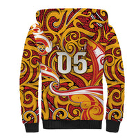 Custom Aotearoa Waikato Tainui Sherpa Hoodie Maori Tribal Pattern Koru Motif DT05 - Polynesian Pride