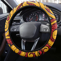 Aotearoa Waikato Tainui Steering Wheel Cover Maori Tribal Pattern Koru Motif DT05 - Polynesian Pride