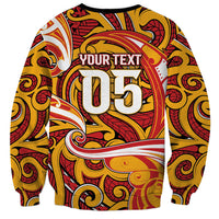 Custom Aotearoa Waikato Tainui Sweatshirt Maori Tribal Pattern Koru Motif DT05 - Polynesian Pride