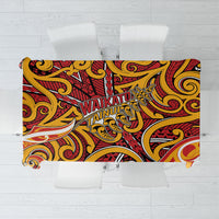 Aotearoa Waikato Tainui Tablecloth Maori Tribal Pattern Koru Motif DT05 Yellow - Polynesian Pride