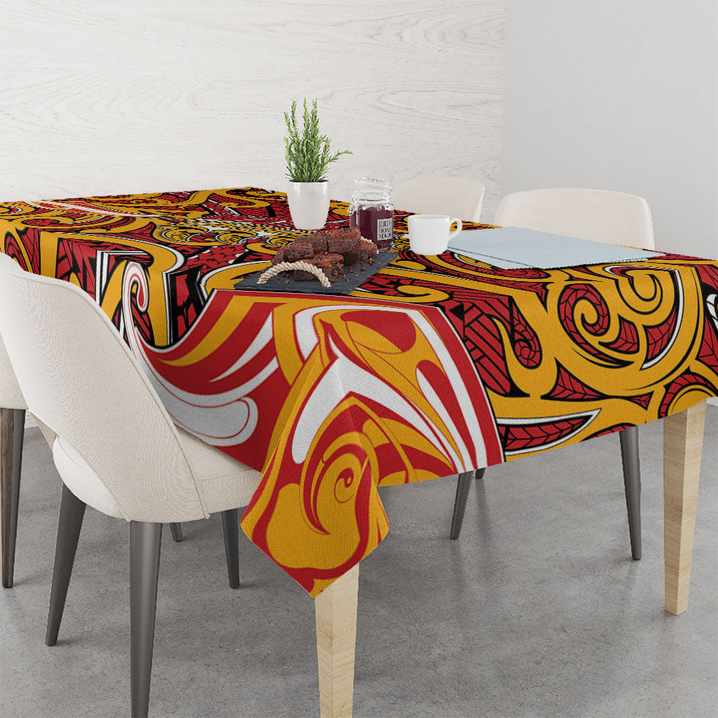 Aotearoa Waikato Tainui Tablecloth Maori Tribal Pattern Koru Motif DT05 - Polynesian Pride