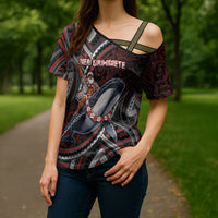 Aotearoa Christmas Cross Shoulder Shirt Santa Riding Humpback Whale Maori Koru DT05 - Polynesian Pride