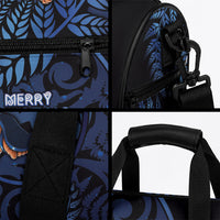 New Zealand Christmas Duffle Bag Santa Riding Kiwi Bird Silver Fern DT05 - Polynesian Pride