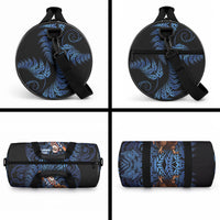 New Zealand Christmas Duffle Bag Santa Riding Kiwi Bird Silver Fern DT05 - Polynesian Pride