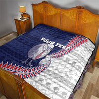 Personalised New Zealand Father's Day Quilt Daddy Kiwi Bird Silver Ferns DT05 - Polynesian Pride