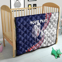 Personalised New Zealand Father's Day Quilt Daddy Kiwi Bird Silver Ferns DT05 - Polynesian Pride