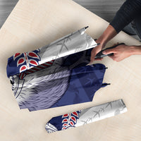Personalised New Zealand Father's Day Umbrella Daddy Kiwi Bird Silver Ferns DT05 - Polynesian Pride