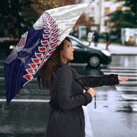 Personalised New Zealand Father's Day Umbrella Daddy Kiwi Bird Silver Ferns DT05 - Polynesian Pride
