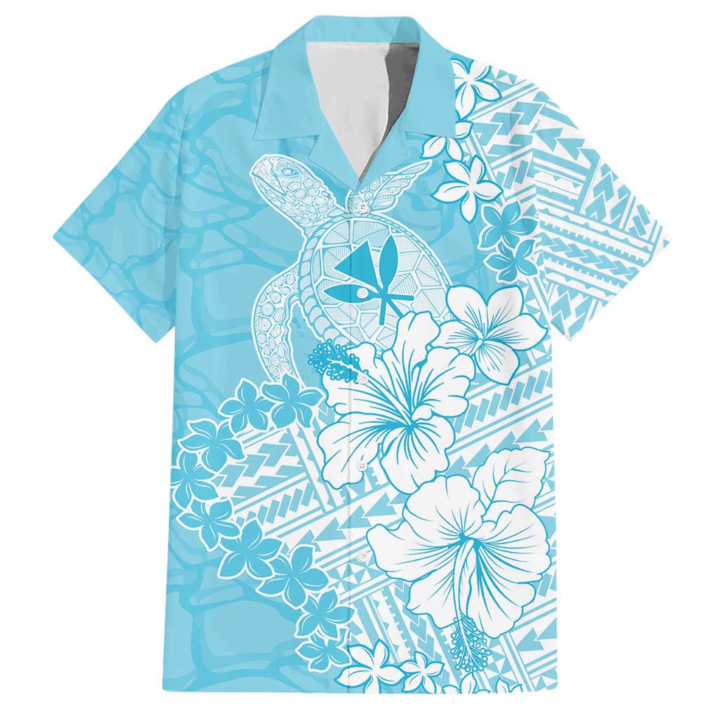 Hawaii Kanaka Maoli Hawaiian Shirt Polynesian Turtle Tattoo DT05 Blue - Polynesian Pride