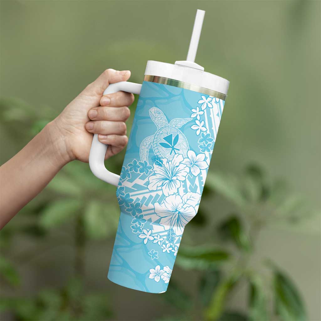 Hawaii Kanaka Maoli Tumbler With Handle Polynesian Turtle Tattoo DT05 - Polynesian Pride