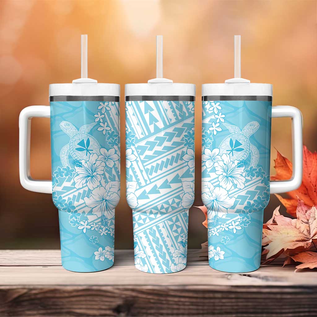 Hawaii Kanaka Maoli Tumbler With Handle Polynesian Turtle Tattoo DT05 - Polynesian Pride