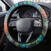 3D Illusion Nightmarchers Halloween Steering Wheel Cover Hawaiian Warrior Spirit Lava Portal DT05 - Polynesian Pride