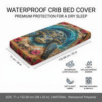 3D Illusion Honu Halloween Baby Bed Cover Hawaiian Sea Turtle Skull Shell Vortex DT05 - Polynesian Pride