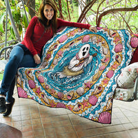 3D Illusion Hula Ghost Halloween Quilt Hawaiian Ukulele Spirit Ocean Vortex DT05 - Polynesian Pride