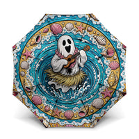 3D Illusion Hula Ghost Halloween Umbrella Hawaiian Ukulele Spirit Ocean Vortex DT05 One Size Folded 11.42 inch Opened Diameter 37.4 inch Yellow - Polynesian Pride