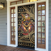 Niue Christmas Door Cover Santa Riding Coconut Crab DT05 - Polynesian Pride