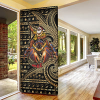 Niue Christmas Door Cover Santa Riding Coconut Crab DT05 - Polynesian Pride