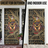 Niue Christmas Door Cover Santa Riding Coconut Crab DT05 - Polynesian Pride