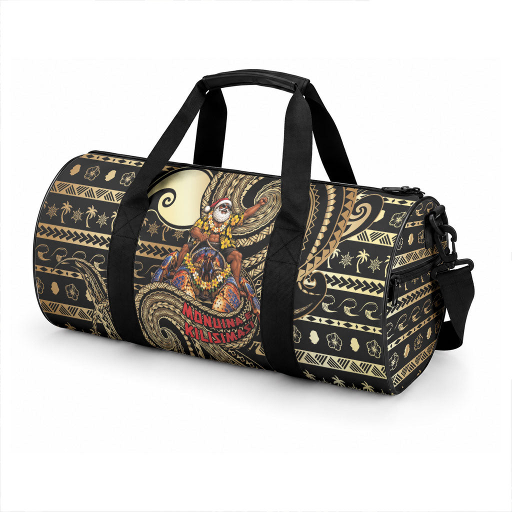 Niue Christmas Duffle Bag Santa Riding Coconut Crab DT05 - Polynesian Pride