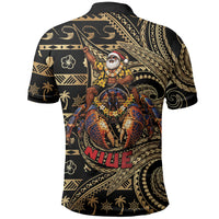 Niue Christmas Polo Shirt Santa Riding Coconut Crab DT05 - Polynesian Pride