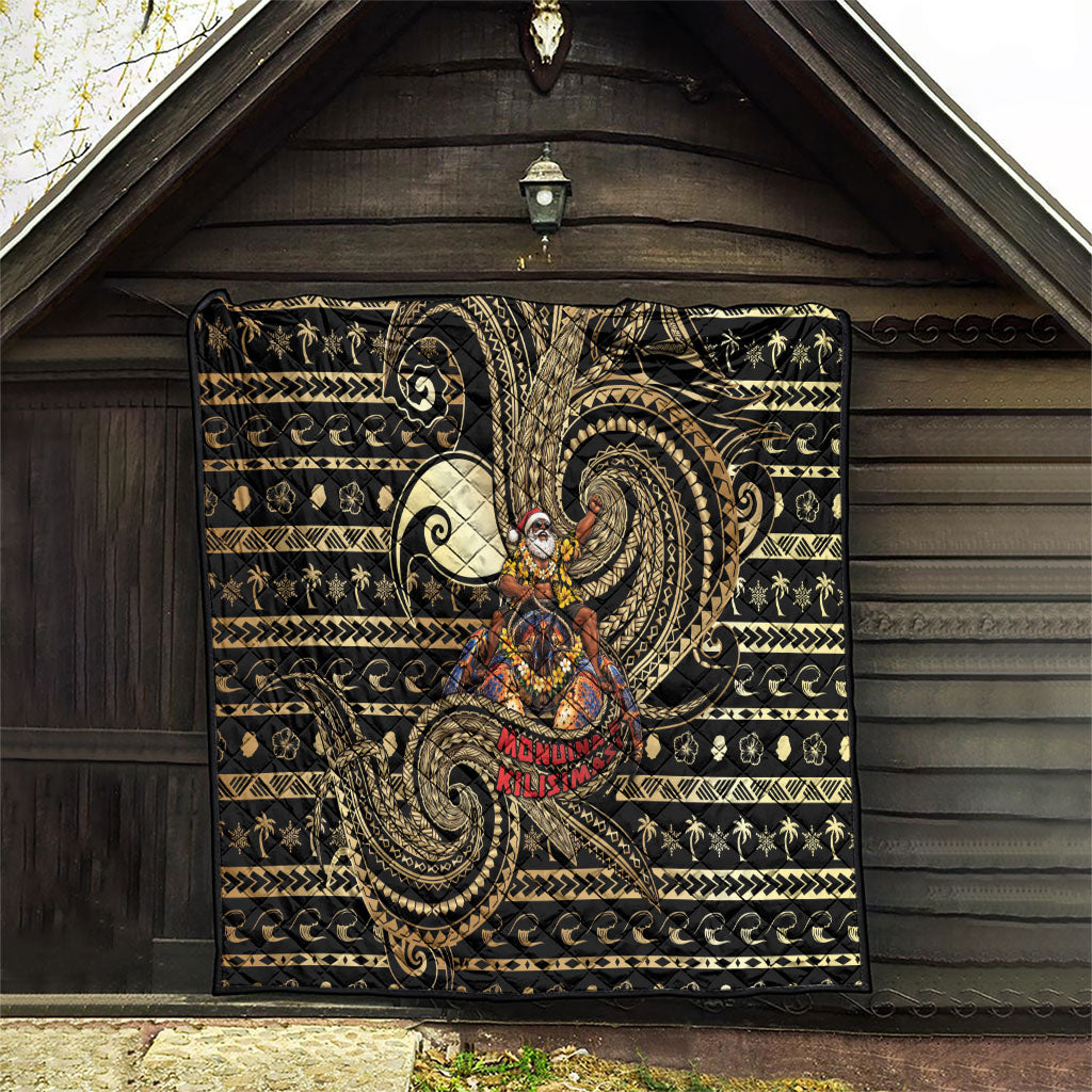 Niue Christmas Quilt Santa Riding Coconut Crab DT05 - Polynesian Pride