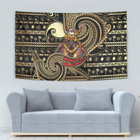 Niue Christmas Tapestry Santa Riding Coconut Crab DT05 - Polynesian Pride