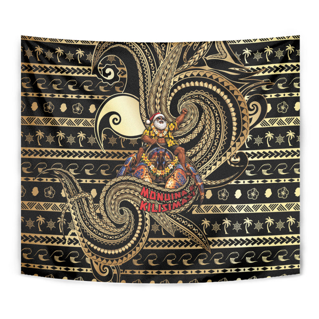 Niue Christmas Tapestry Santa Riding Coconut Crab DT05 - Polynesian Pride