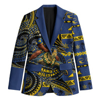 Tokelau Christmas Blazer Santa Riding Sea Turtle DT05 Unisex Navy - Polynesian Pride