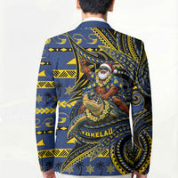Tokelau Christmas Blazer Santa Riding Sea Turtle DT05 - Polynesian Pride