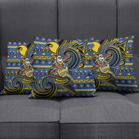 Tokelau Christmas Pillow Cover Santa Riding Sea Turtle DT05 - Polynesian Pride