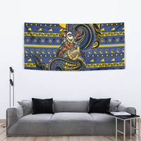 Tokelau Christmas Tapestry Santa Riding Sea Turtle DT05 - Polynesian Pride