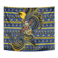 Tokelau Christmas Tapestry Santa Riding Sea Turtle DT05 - Polynesian Pride