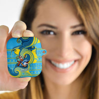 Tuvalu Christmas AirPods Case Santa Riding Ocean Dolphin DT05 - Polynesian Pride