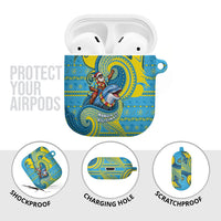 Tuvalu Christmas AirPods Case Santa Riding Ocean Dolphin DT05 - Polynesian Pride