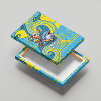 Tuvalu Christmas Canvas Wall Art Santa Riding Ocean Dolphin DT05 - Polynesian Pride