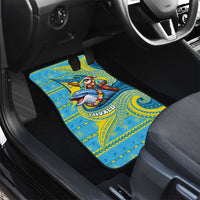 Tuvalu Christmas Car Mats Santa Riding Ocean Dolphin DT05 - Polynesian Pride