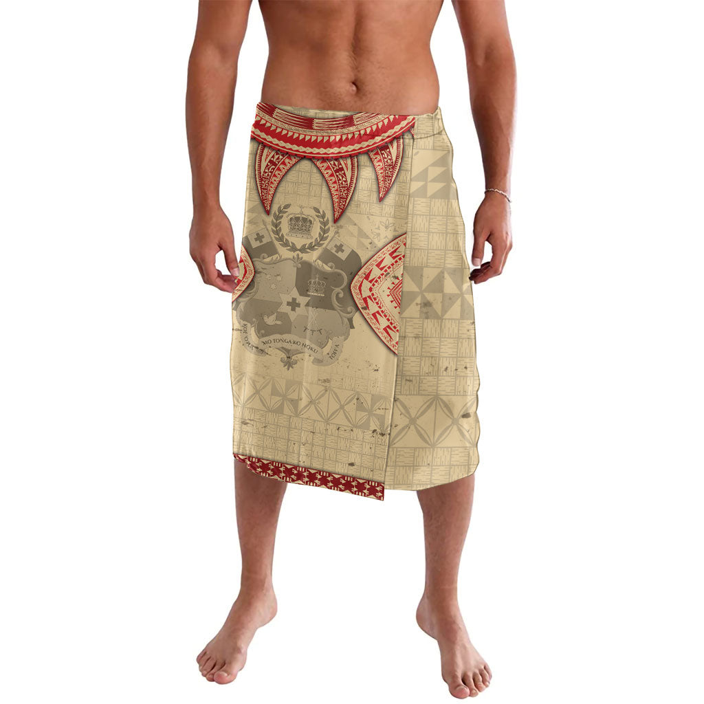 Tonga Language Week Lavalava Tribal Cross Ngatu Floral Pattern DT05 Red - Polynesian Pride