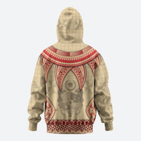 Tonga Language Week Zip Hoodie Tribal Cross Ngatu Floral Pattern DT05 - Polynesian Pride