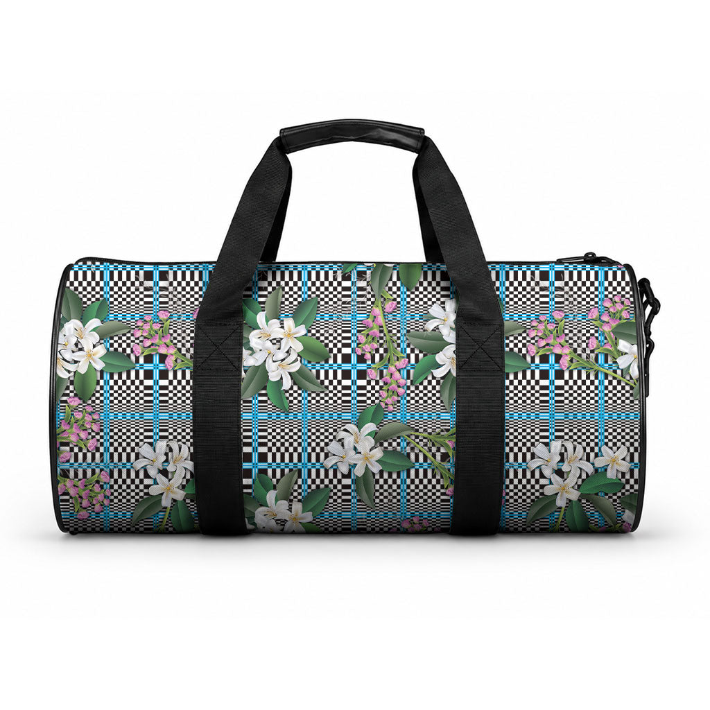Blue Binakol Motifs With Jasminum Sambac Duffle Bag Mabuhay Philippines Festival DT05 One size Blue - Polynesian Pride