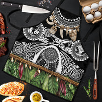 Polynesia Maui Black Tattoo Inspired Apron Tropical Leaf Skirt Costume DT05 Black - Polynesian Pride