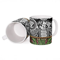 Polynesia Maui Black Tattoo Inspired Ceramic Mug Tropical Leaf Skirt Costume DT05 - Polynesian Pride